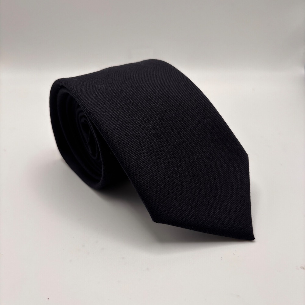 J.Crew Ludlow Navy Blue American Woolen Company Wool Tie Size 58"x3" EUC